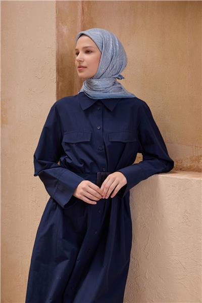 BELLİ GEOMETRİK DESEN PREMIUM SOFT BUZ MAVİSİ EŞARP 10