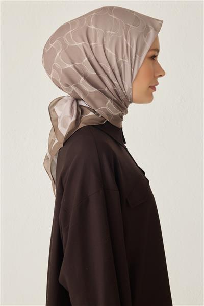 BELLİ DALGALI DESEN PREMIUM SOFT VİZON EŞARP 1