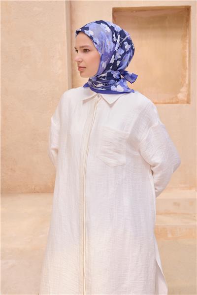 BELLİ ÇİÇEK DESEN PREMIUM SOFT MOR EŞARP 7