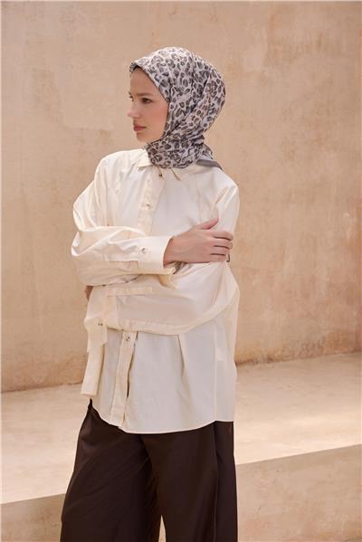 BELLİ LEOPAR DESEN PREMIUM SOFT TAŞ EŞARP 13