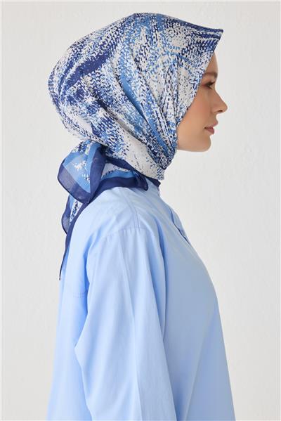 BELLİ ÇİÇEK DESEN PREMIUM SOFT SAKS EŞARP 2