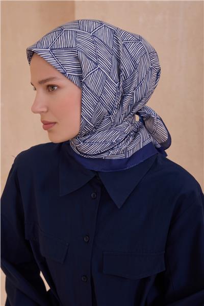 BELLİ GEOMETRİK DESEN PREMIUM SOFT SAKS EŞARP 10