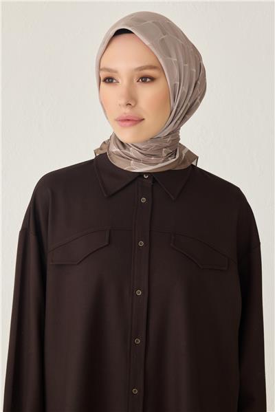 BELLİ DALGALI DESEN PREMIUM SOFT VİZON EŞARP 1