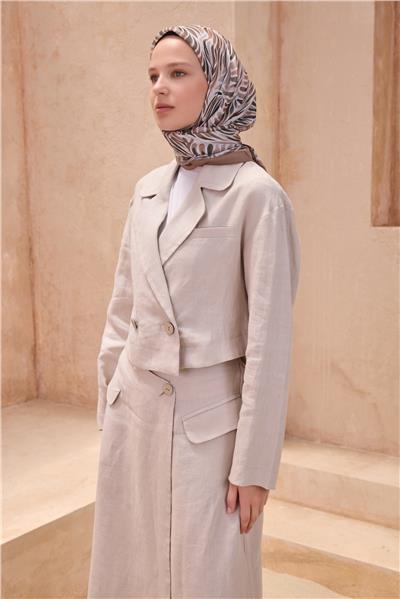 BELLİ ÇİÇEK DESEN PREMIUM SOFT VİZON EŞARP 8