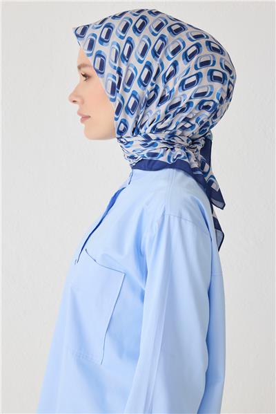 BELLİ GEOMETRİK DESEN PREMIUM SOFT SAKS EŞARP 3