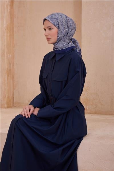 BELLİ GEOMETRİK DESEN PREMIUM SOFT SAKS EŞARP 10