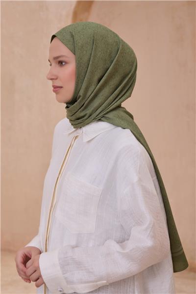 Belli Fresh Şal Desen Haki Siena Şal 4 - 49