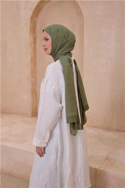 Belli Fresh Şal Desen Haki Siena Şal 4 - 49