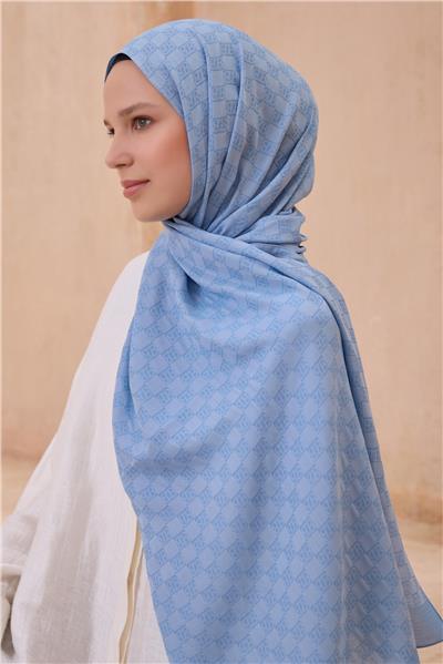 Belli Fresh Logo Desen Bebe Mavisi Siena Şal 5 - 25