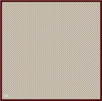 Bej Monogram Desen %100 Twill İpek Eşarp 4418-04