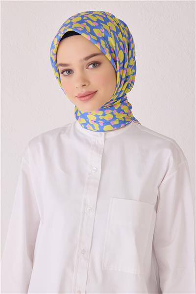 BELLİ LEOPAR DESEN İPEK EŞARP 4042D (TWİLL)-05