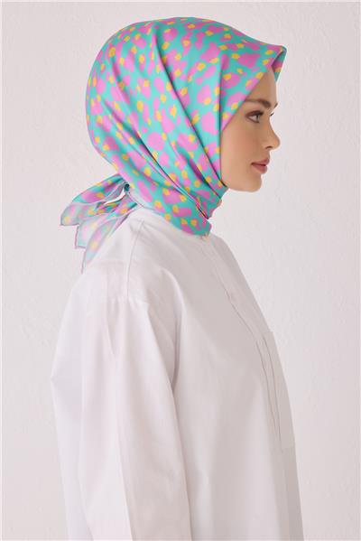 BELLİ LEOPAR DESEN İPEK EŞARP 4042D (TWİLL)-84
