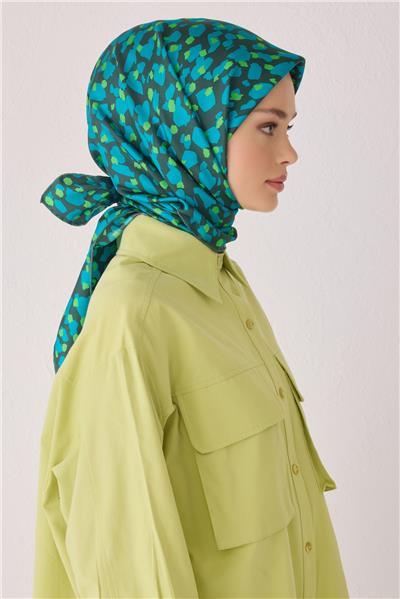 BELLİ LEOPAR DESEN İPEK EŞARP 4042D (TWİLL)-32