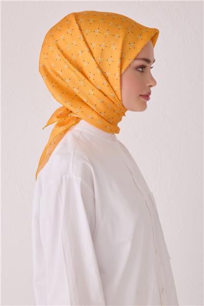 BELLİ GEOMETRİK DESEN İPEK EŞARP 4048D (TWİLL)-50