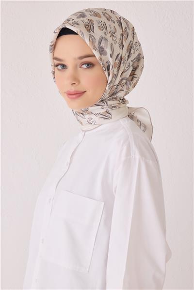 BELLİ OBJE DESEN İPEK EŞARP 4057D (TWİLL)-86