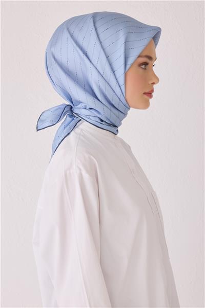 BELLİ MONOGRAM DESEN İPEK EŞARP 4061D (TWİLL)-80