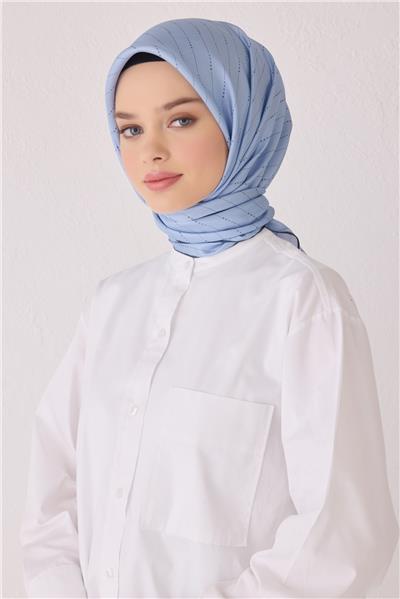 BELLİ MONOGRAM DESEN İPEK EŞARP 4061D (TWİLL)-80