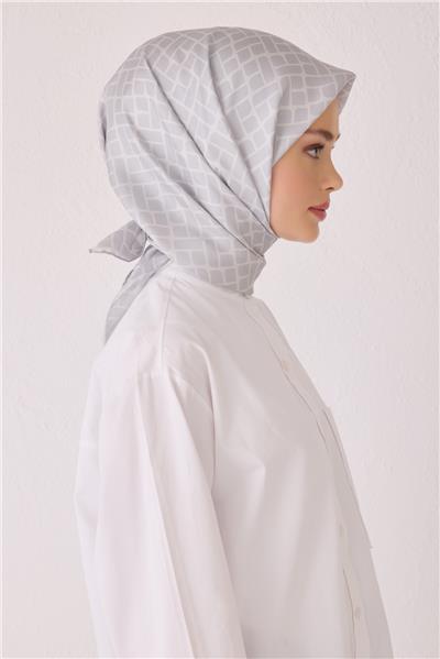 BELLİ MONOGRAM DESEN İPEK EŞARP 4062D (TWİLL)-55