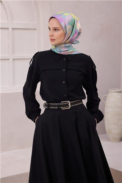 {URUNSEO_TITLE} | BELLI | BELLİ İPEK EŞARP | BELLİ ÇİÇEKLİ DESEN İPEK EŞARP 4225D (TWILL) MİNT - 56