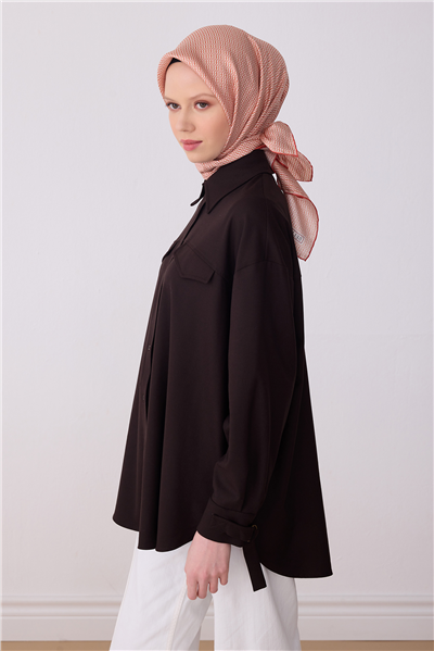 Çok Renkli Monogram Desen %100 Twill İpek Eşarp 4321-84