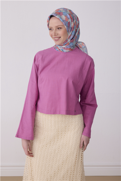 Kırmızı Çok Renkli Obje Desen %100 Twill İpek Eşarp 4313-34