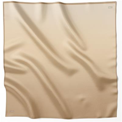 BELLİ DEGRADE DESEN İPEK EŞARP 4224D (TWILL) BEJ - 05