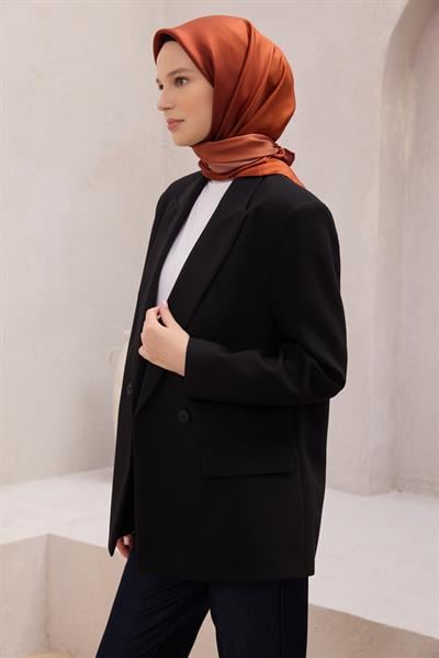 BELLİ DEGRADE DESEN İPEK EŞARP 4224D (TWILL) KİREMİT - 81