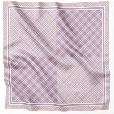 BELLİ EKOSE DESEN İPEK EŞARP 4218D (TWILL) PUDRA - 35
