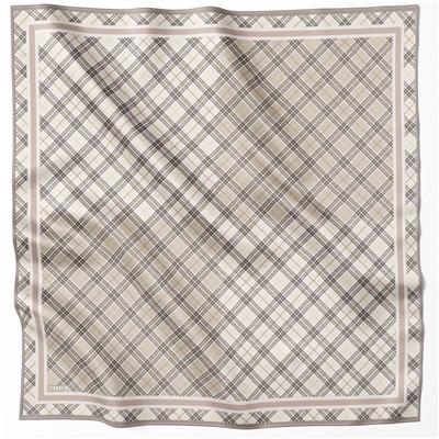 BELLİ EKOSE DESEN İPEK EŞARP 4218D (TWILL) TAŞ - 37