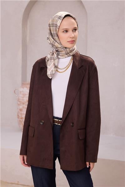 {URUNSEO_TITLE} | BELLI | BELLİ İPEK EŞARP | BELLİ EKOSE DESEN İPEK EŞARP 4218D (TWILL) TAŞ - 37