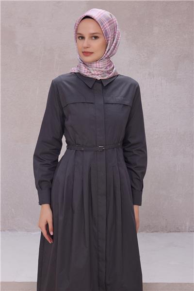 BELLİ EKOSE DESEN İPEK EŞARP 4218D (TWILL) PUDRA - 35