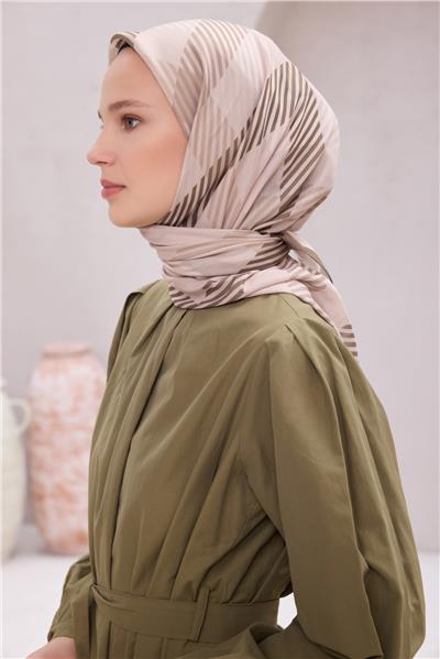 BELLİ EKOSE DESEN NOVA BEJ EŞARP 1005