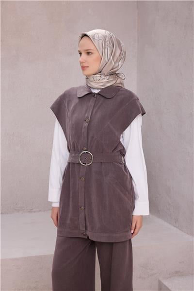 BELLİ EKOSE KEMER DESEN İPEK EŞARP 4206D (TWILL) TAŞ - 08