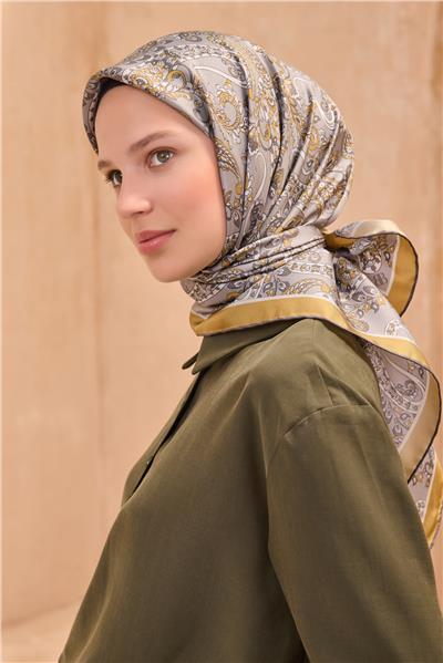 BELLİ ETNIK DESEN İPEK EŞARP 4101D SURA