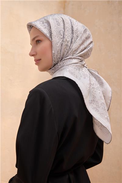 BELLİ ETNIK DESEN İPEK EŞARP 4101D TWILL