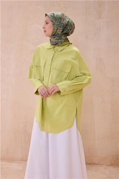 BELLİ ETNIK DESEN İPEK EŞARP 4101D TWILL