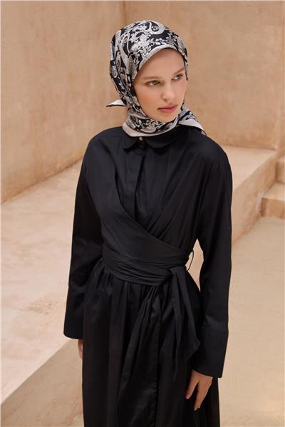 BELLİ ETNIK DESEN İPEK EŞARP 4101D TWILL
