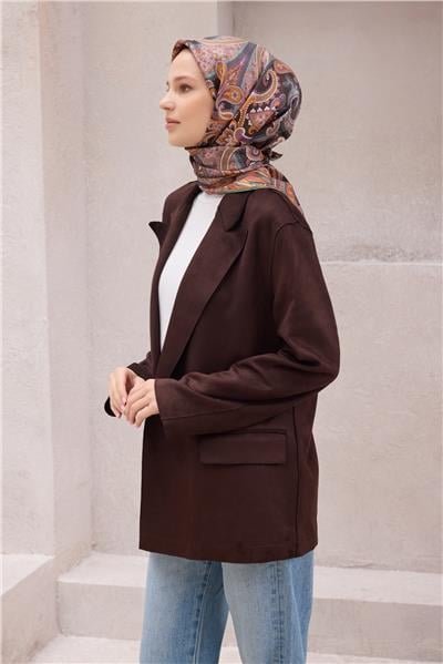 BELLİ ETNİK DESEN İPEK EŞARP 4202D (TWILL) MİNT - 82