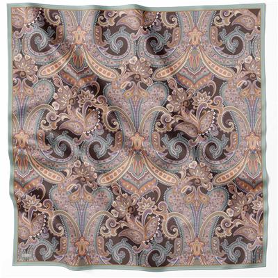 BELLİ ETNİK DESEN İPEK EŞARP 4202D (TWILL) MİNT - 82
