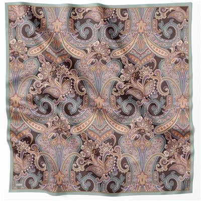 BELLİ ETNİK DESEN İPEK EŞARP 4202D (TWILL) MİNT - 82