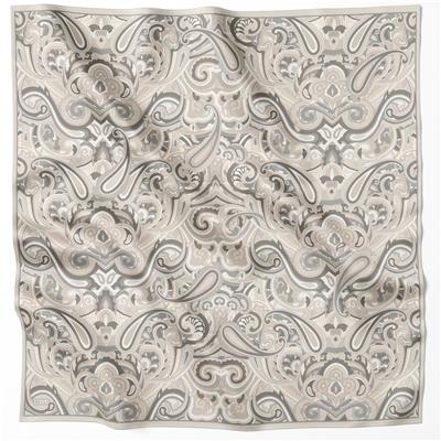 BELLİ ETNİK DESEN İPEK EŞARP 4222D (TWILL) TAŞ - 84