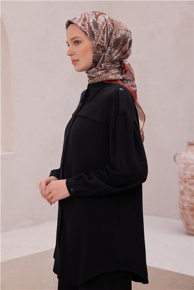 BELLİ ETNİK DESEN PREMIUM SOFT KİREMİT EŞARP 4