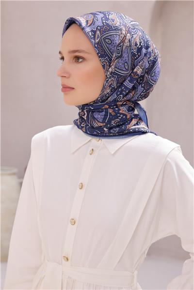 BELLİ ETNİK DESEN PREMIUM SOFT MOR EŞARP 5