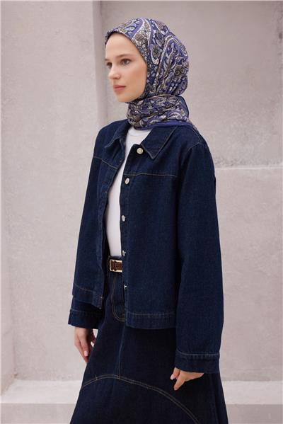 BELLİ ETNİK DESEN PREMIUM SOFT MOR EŞARP 4