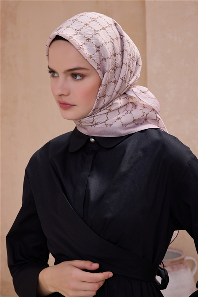 BELLİ FİYONK DESEN PAULİSTA PUDRA EŞARP 10