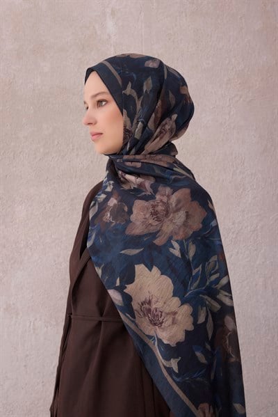 Belli Fresh Çiçek Desen Çiçek Desen Sanda Şal 1362-67 - 67