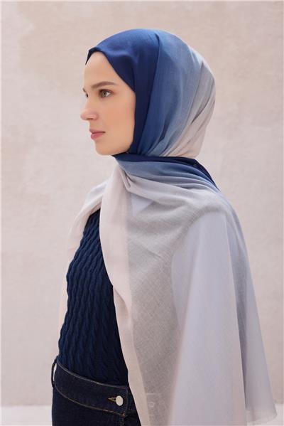 BELLİ FRESH DEGRADE BEJ-MAVİ ŞAL