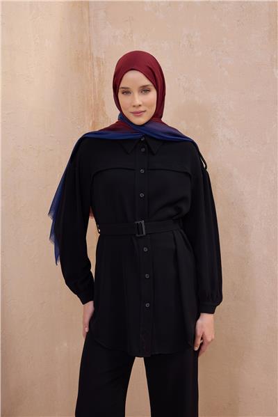 BELLİ FRESH DEGRADE BORDO-LACİVET ŞAL