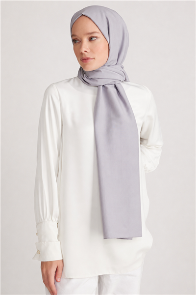 Belli Fresh Düz Tensel Gri Floransa Şal - 6002932