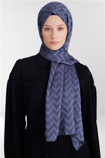 Belli Fresh Geometrik Desen Antrasit Capri Şal 2 - 242107